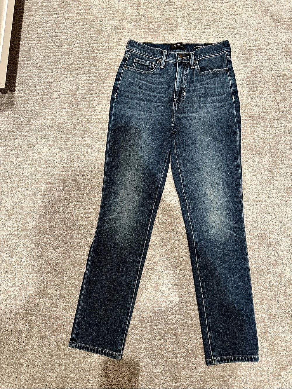 Banana Republic Ultra High-Rise Slim Fit Jeans Blue Size Small (2)